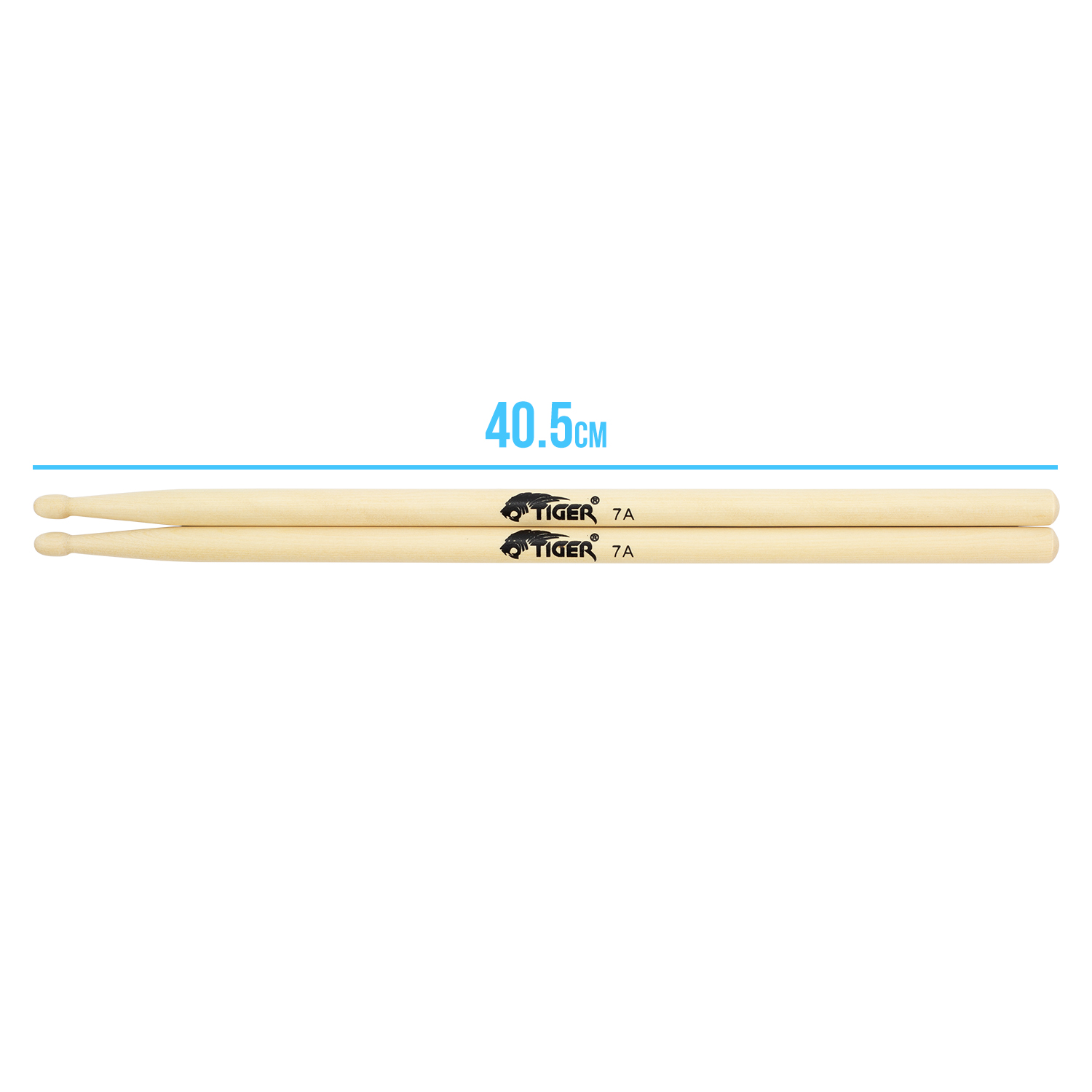 Tiger Maple Drumsticks with Wooden Tips