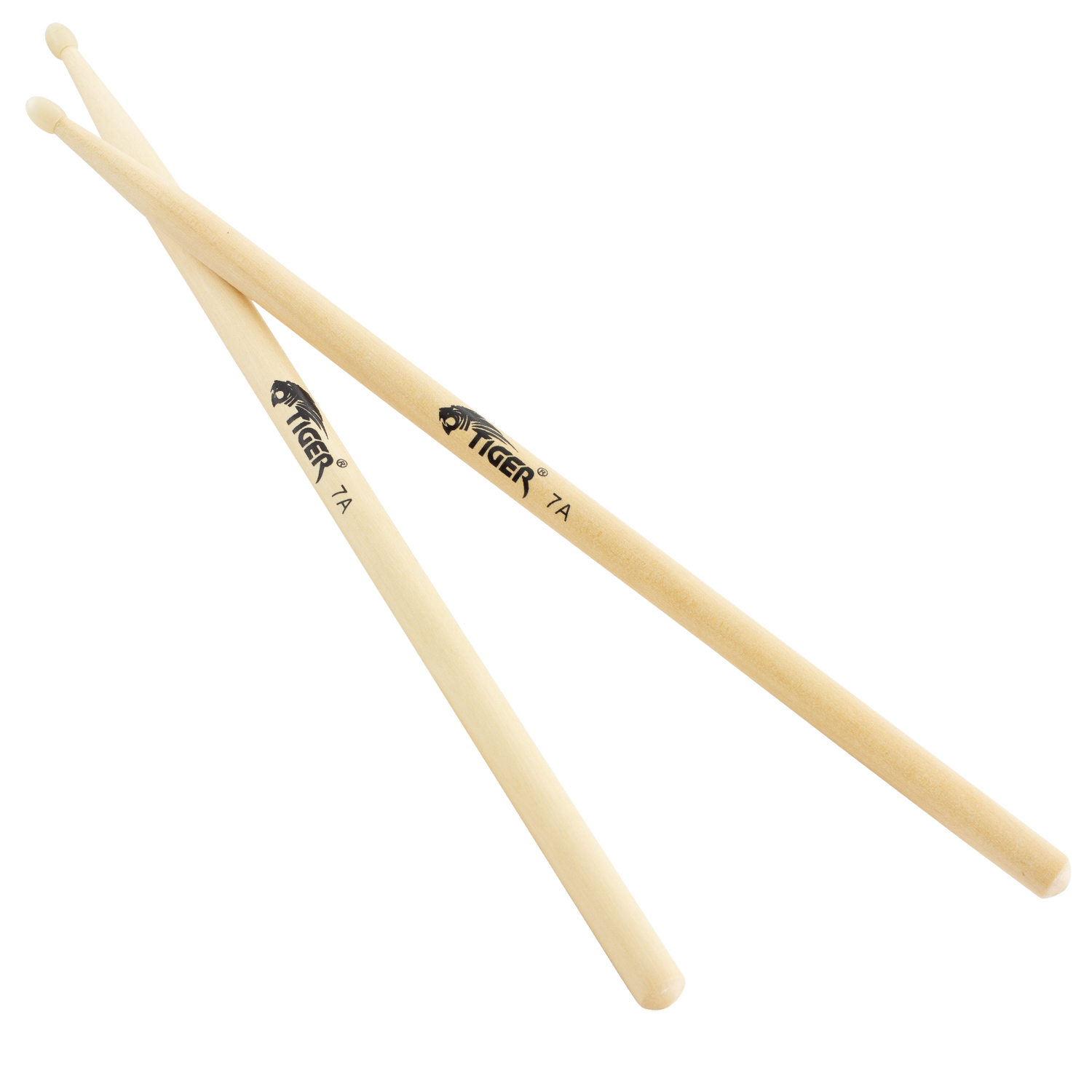 Tiger Maple Drumsticks with Nylon Tips